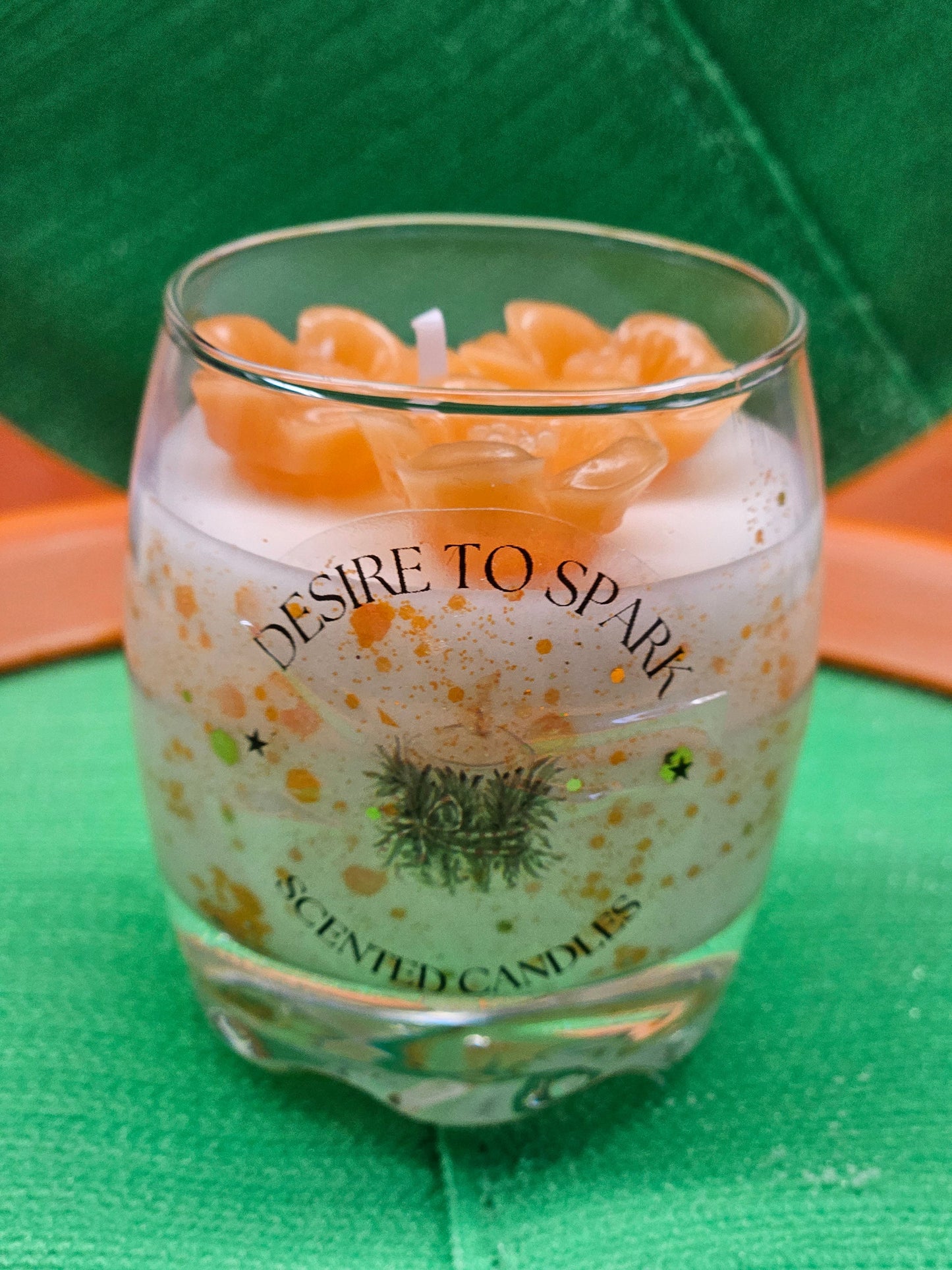 Luxurious Flower Candle - Soothing Fragrance and Elegant Glow Desire To Spark