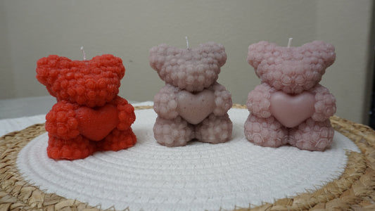 Teddy Bear Candle Desire To Spark