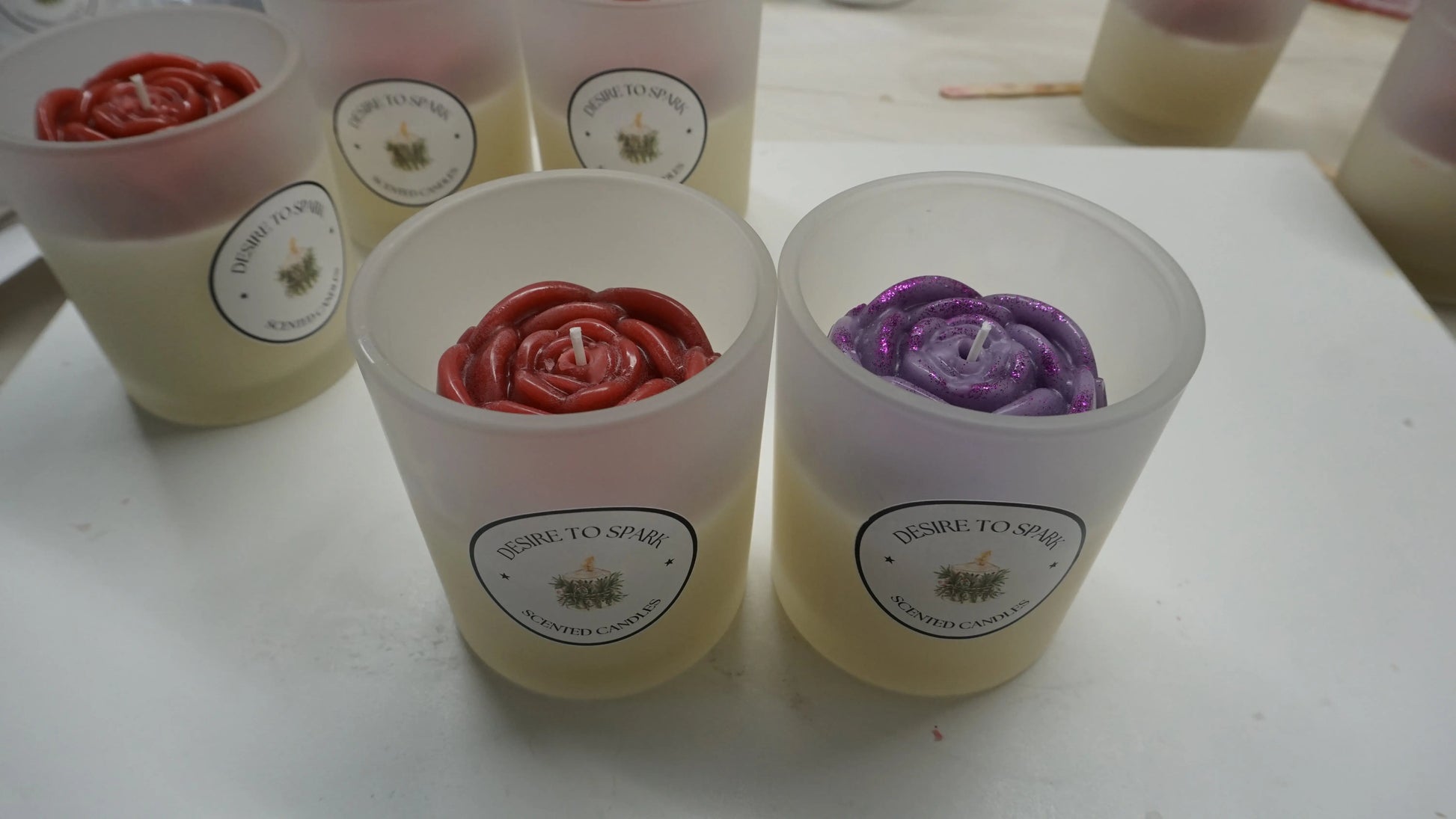 Rose Candle Desire To Spark
