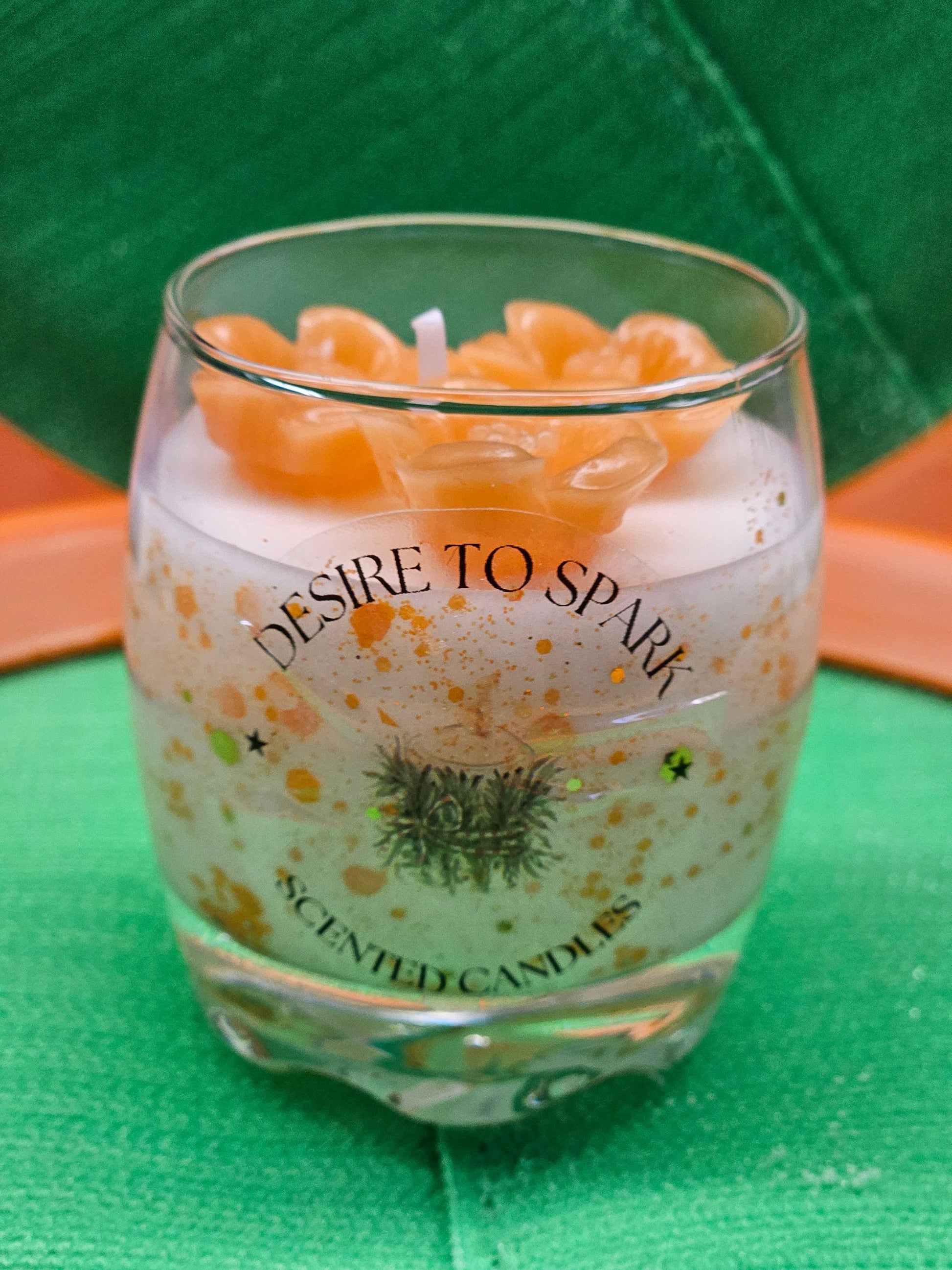 Luxurious Flower Candle - Soothing Fragrance and Elegant Glow Desire To Spark